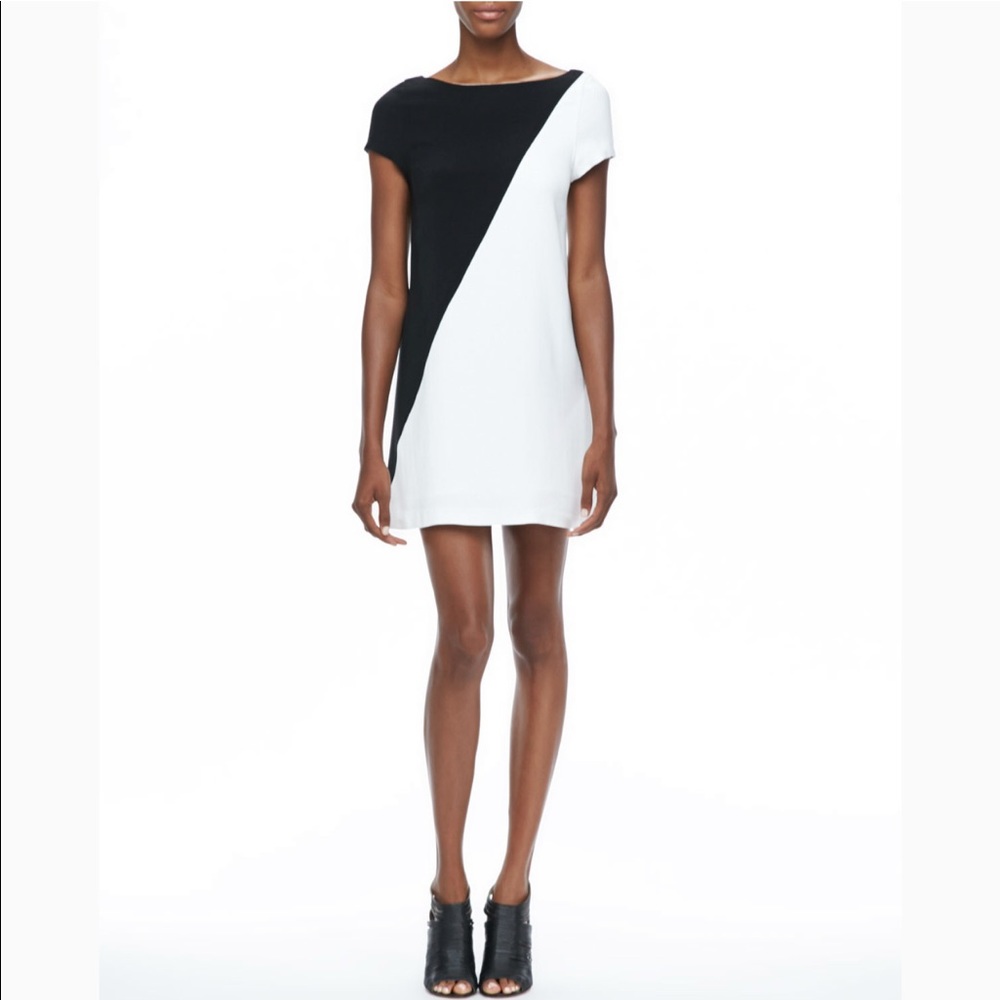 Alice + Olivia Serena Two Tone Dress